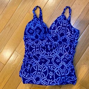 Swim top purple size 12 Land’s End